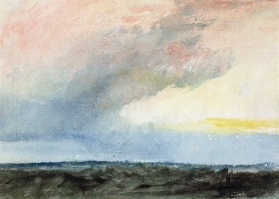 Een regenstorm op zee door Joseph Mallord William Turner